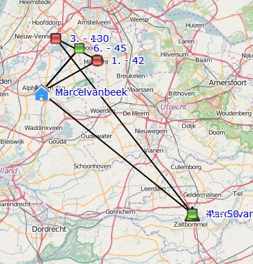 Alle informatie centraal De planner ziet de route van de buitendienst medewerker De