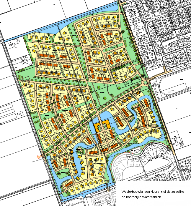 1. Inleiding 1.1 Plangebied Het totale plangebied omvat alle oppervlaktewater in Westerbouwlanden Noord. Het oppervlaktewater ligt grotendeels in het zuidelijk deel van de nieuwe wijk.