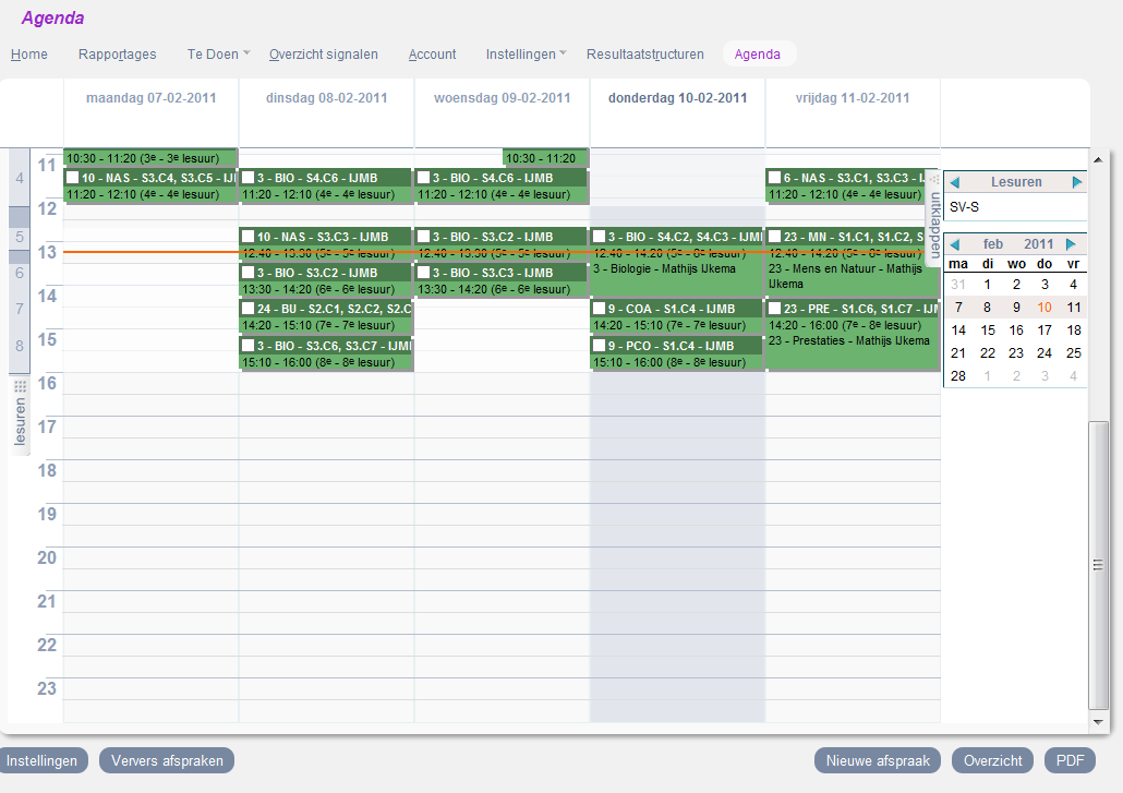 Afspraak maken met collega s, groepen en deelnemers Ga naar [Agenda].