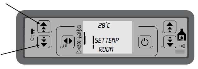 7. Taal instelling (menu 04) Volg onderstaande procedure om de taal van het Drukingsdisplay te wijzigen. 1. Druk toets 3 2. Druk toets 6 en/of 5 totdat Menu 04 in het display verschijnt.