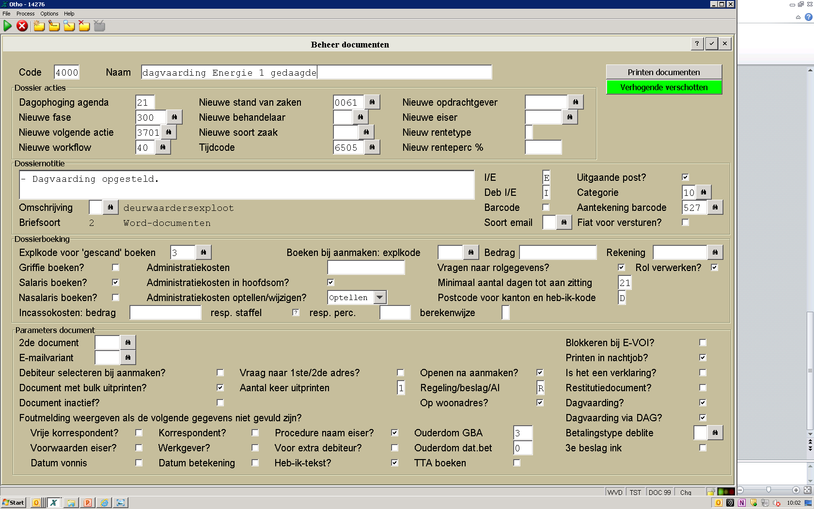 Stap 1: document