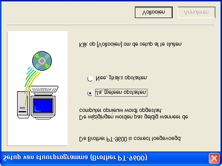 Hoofdstuk 2 Aan de slag 8 Selecteer De software automatisch installeren (aanbevolen) en klik vervolgens op de knop Volgende.