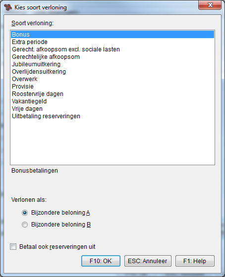 Bijzondere beloningen via serieberekening Via Serieberekening kunt u ook een Bijzondere beloning verlonen. U kiest ook nu vanuit het menu 'Werknemers' voor 'Serieberekening'.