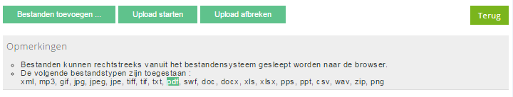 Wanneer uw klant in MijnDigimap een document bij aan te leveren stukken upload stond er bij opmerkingen de volgende omschrijving: Bij het onderdeel aan te leveren stukken mogen alleen PDF