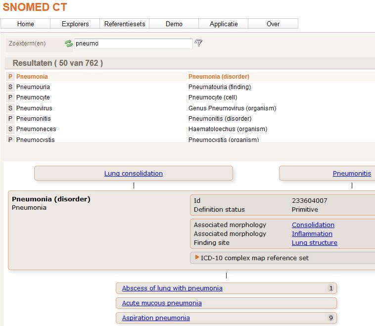 lung consolidation (consolidatie in long) als een pneumonitis (inflammatie in long) is.