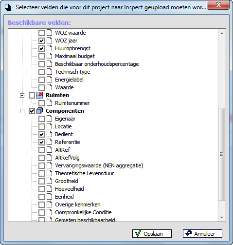 Voor inspectie: Project opsturen naar Inspect, inclusief extra velden Vanuit Prognotice Main kunnen projecten geüpload worden naar Prognotice Inspect.