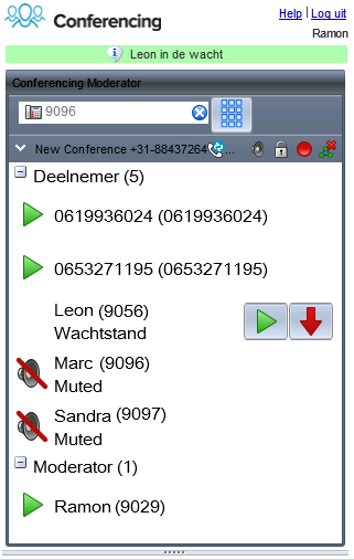 Voor gesprekleiders is er een eenvoudige web applicatie waarmee het Groepsgesprek te managen is. Het is inzichtelijk wie deelnemen aan het Groepsgesprek.