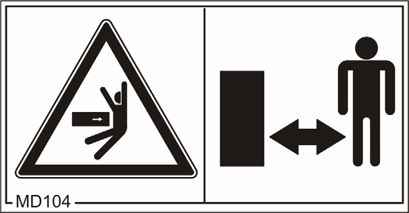 Algemene veiligheidsinstructies MD 101 Dit pictogram laat zien waar u de hefinrichtingen (krik) kunt plaatsen.