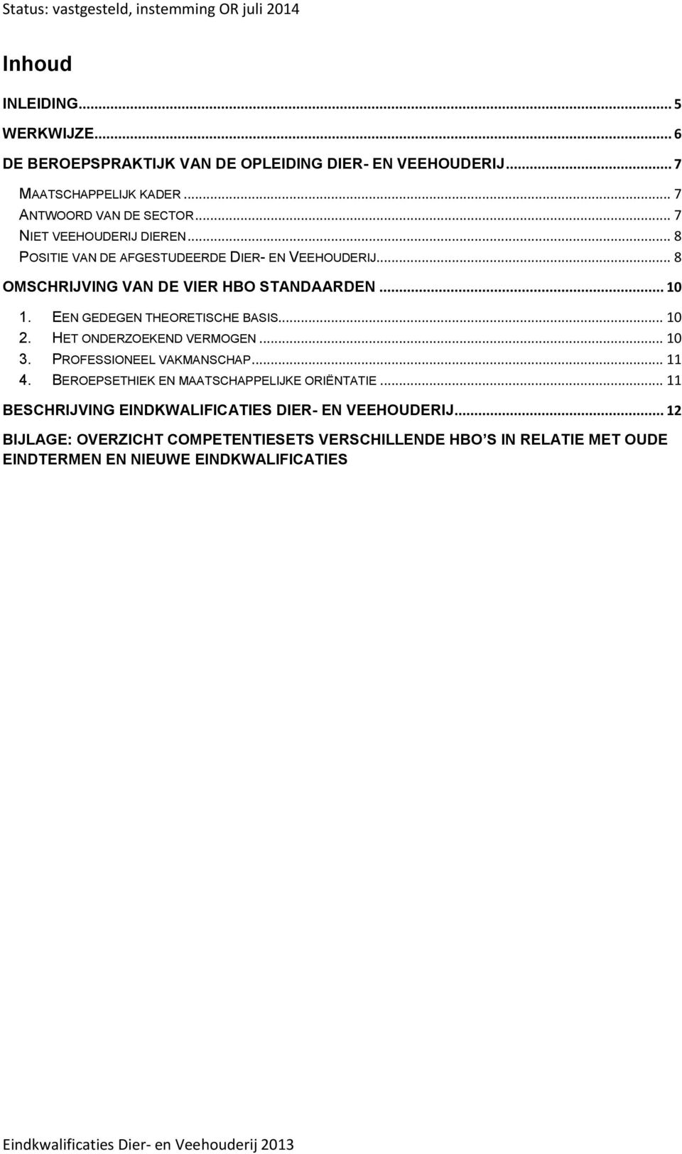 EEN GEDEGEN THEORETISCHE BASIS... 10 2. HET ONDERZOEKEND VERMOGEN... 10 3. PROFESSIONEEL VAKMANSCHAP... 11 4. BEROEPSETHIEK EN MAATSCHAPPELIJKE ORIËNTATIE.