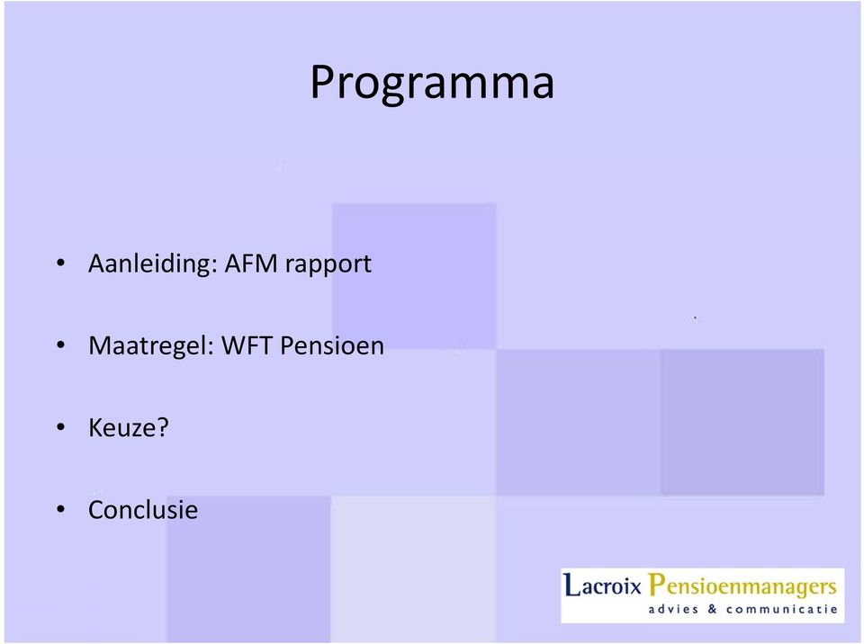 rapport Maatregel: