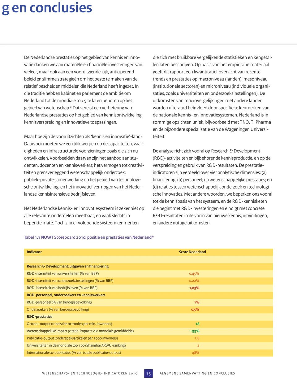 In die traditie hebben kabinet en parlement de ambitie om Nederland tot de mondiale top 5 te laten behoren op het gebied van wetenschap.