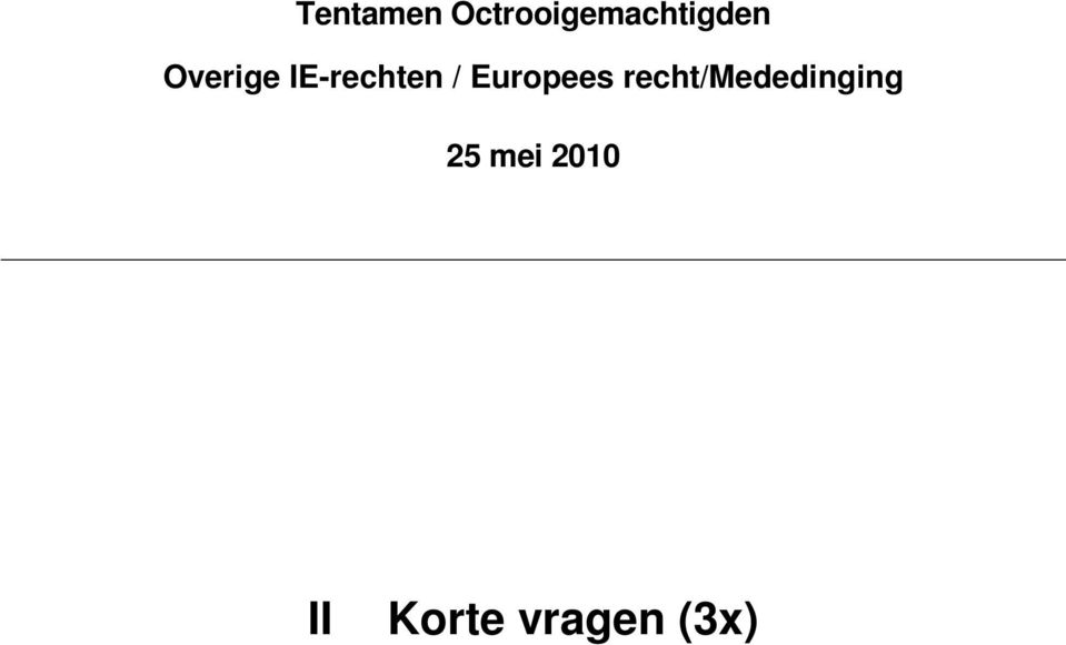 IE-rechten / Europees