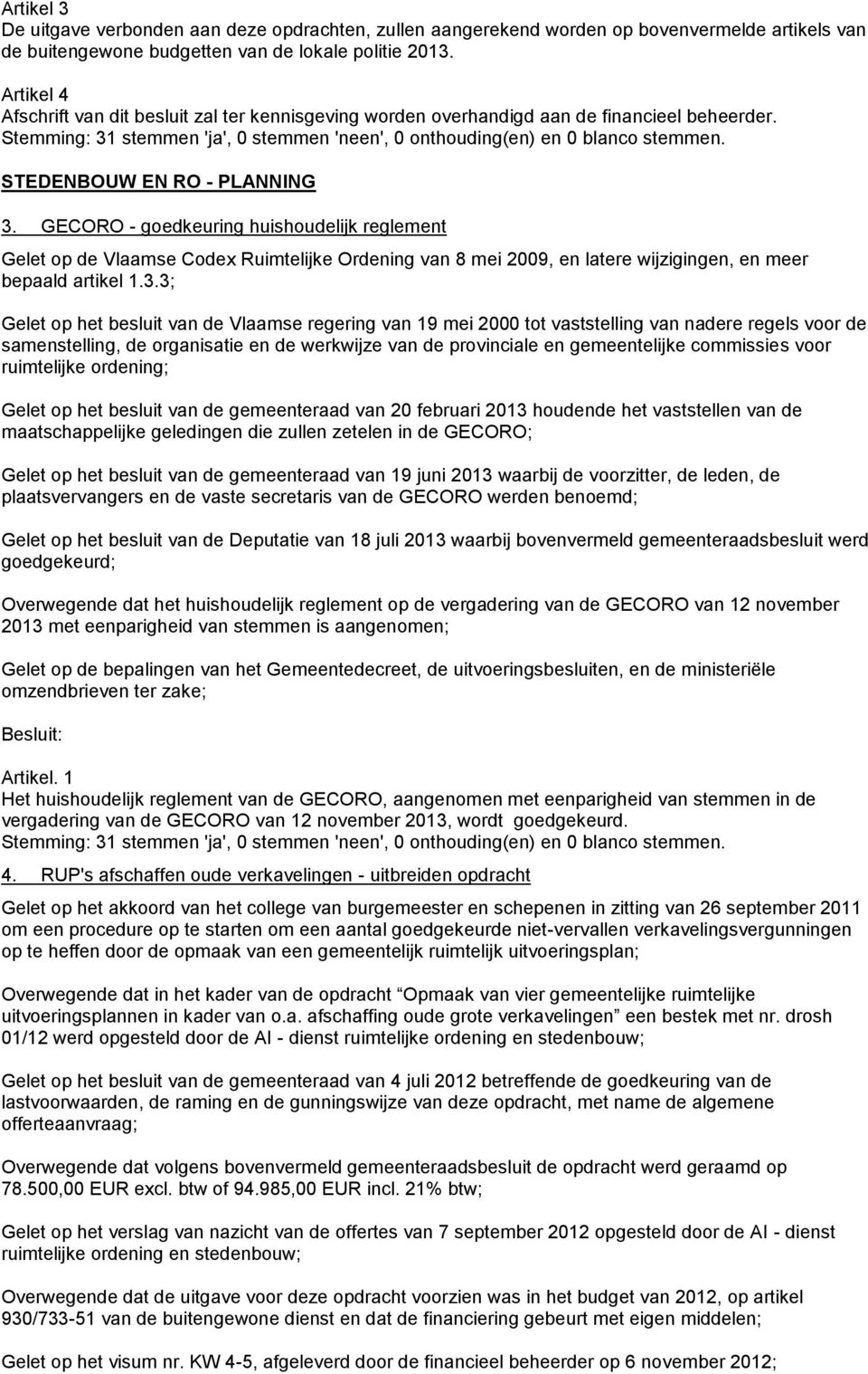 STEDENBOUW EN RO - PLANNING 3.