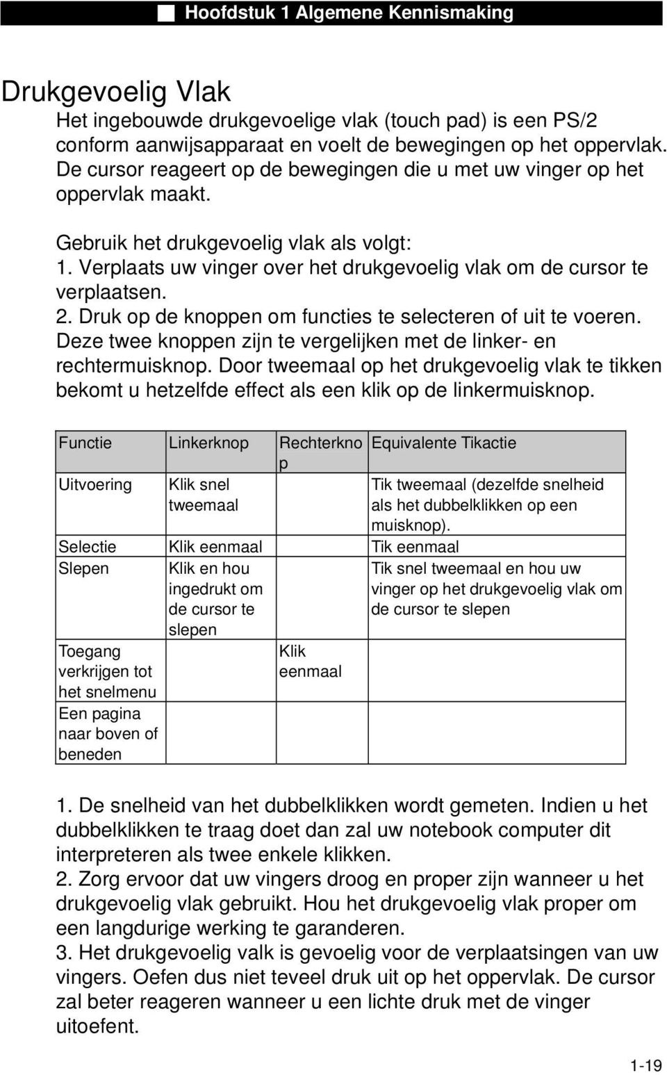 2. Druk op de knoppen om functies te selecteren of uit te voeren. Deze twee knoppen zijn te vergelijken met de linker- en rechtermuisknop.