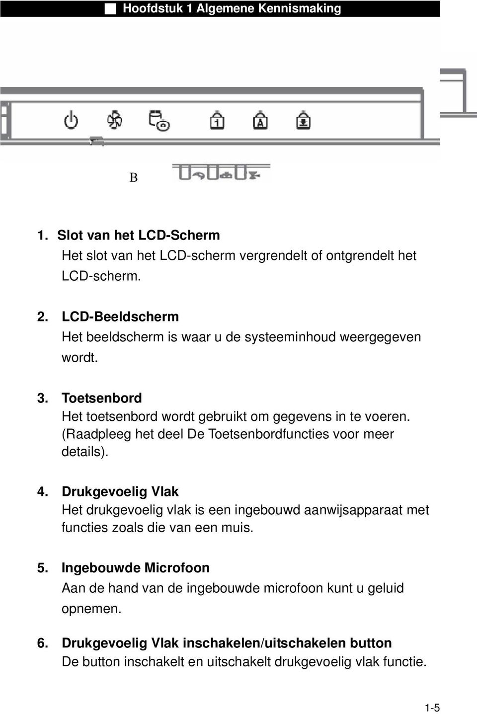 (Raadpleeg het deel De Toetsenbordfuncties voor meer details). 4.