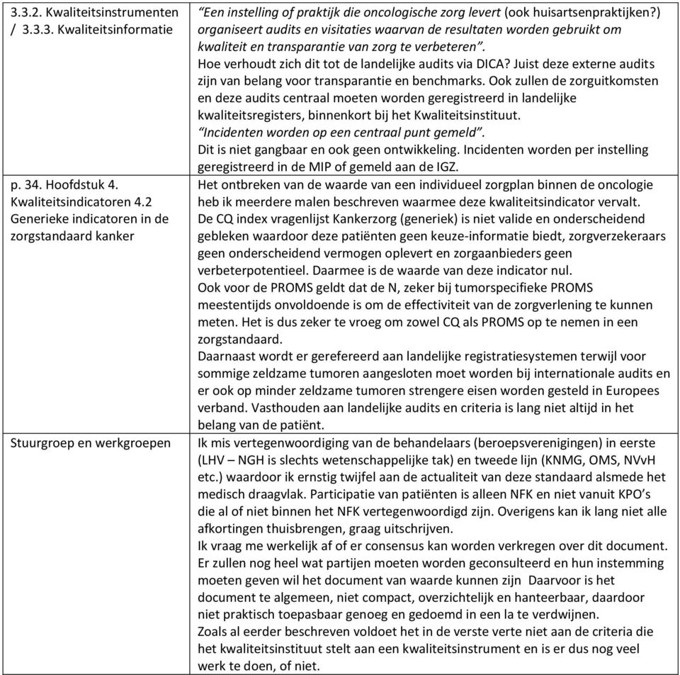 ) organiseert audits en visitaties waarvan de resultaten worden gebruikt om kwaliteit en transparantie van zorg te verbeteren. Hoe verhoudt zich dit tot de landelijke audits via DICA?