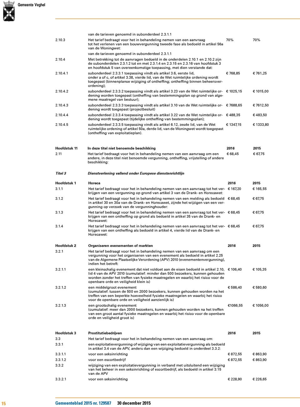 1 en 2.10.2 zijn de subonderdelen 2.3.1.2 tot en met 2.3.1.4 en 2.3.15 en 2.3.16 van hoofdstuk 3 en hoofdstuk 5 van overeenkomstige toepassing, met dien verstande dat: subonderdeel 2.3.3.1 toepassing vindt als artikel 3.