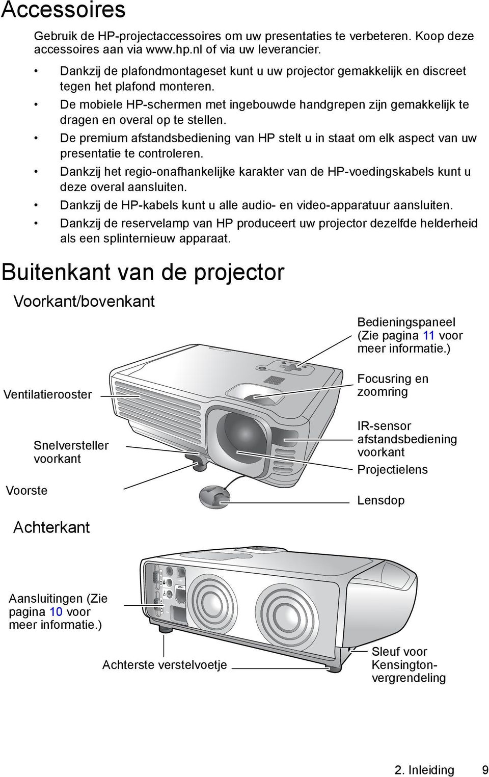 De mobiele HP-schermen met ingebouwde handgrepen zijn gemakkelijk te dragen en overal op te stellen.