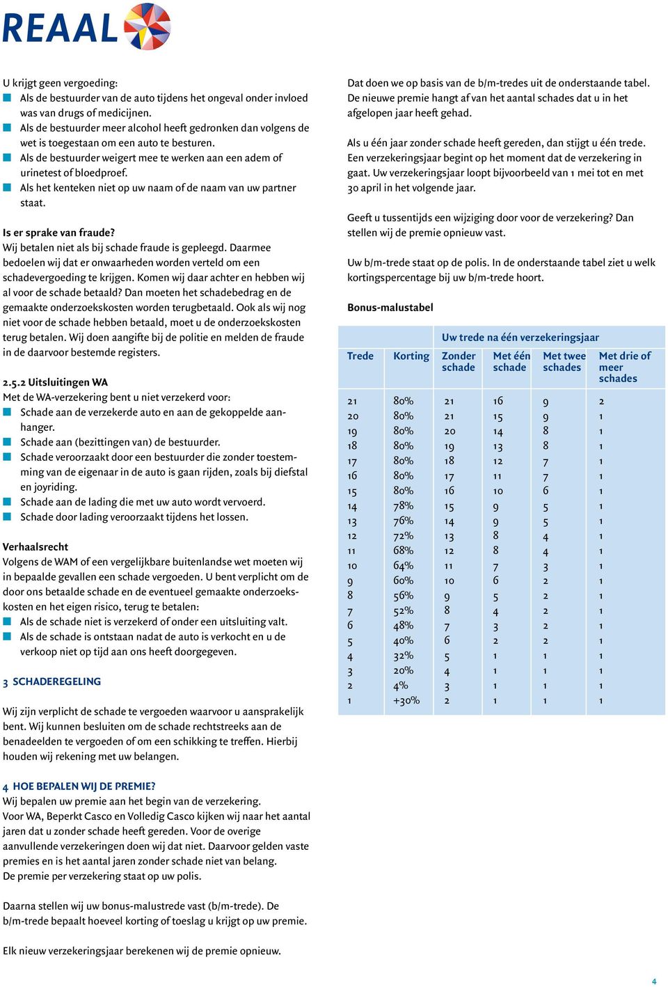 n Als het kenteken niet op uw naam of de naam van uw partner staat. Is er sprake van fraude? Wij betalen niet als bij schade fraude is gepleegd.