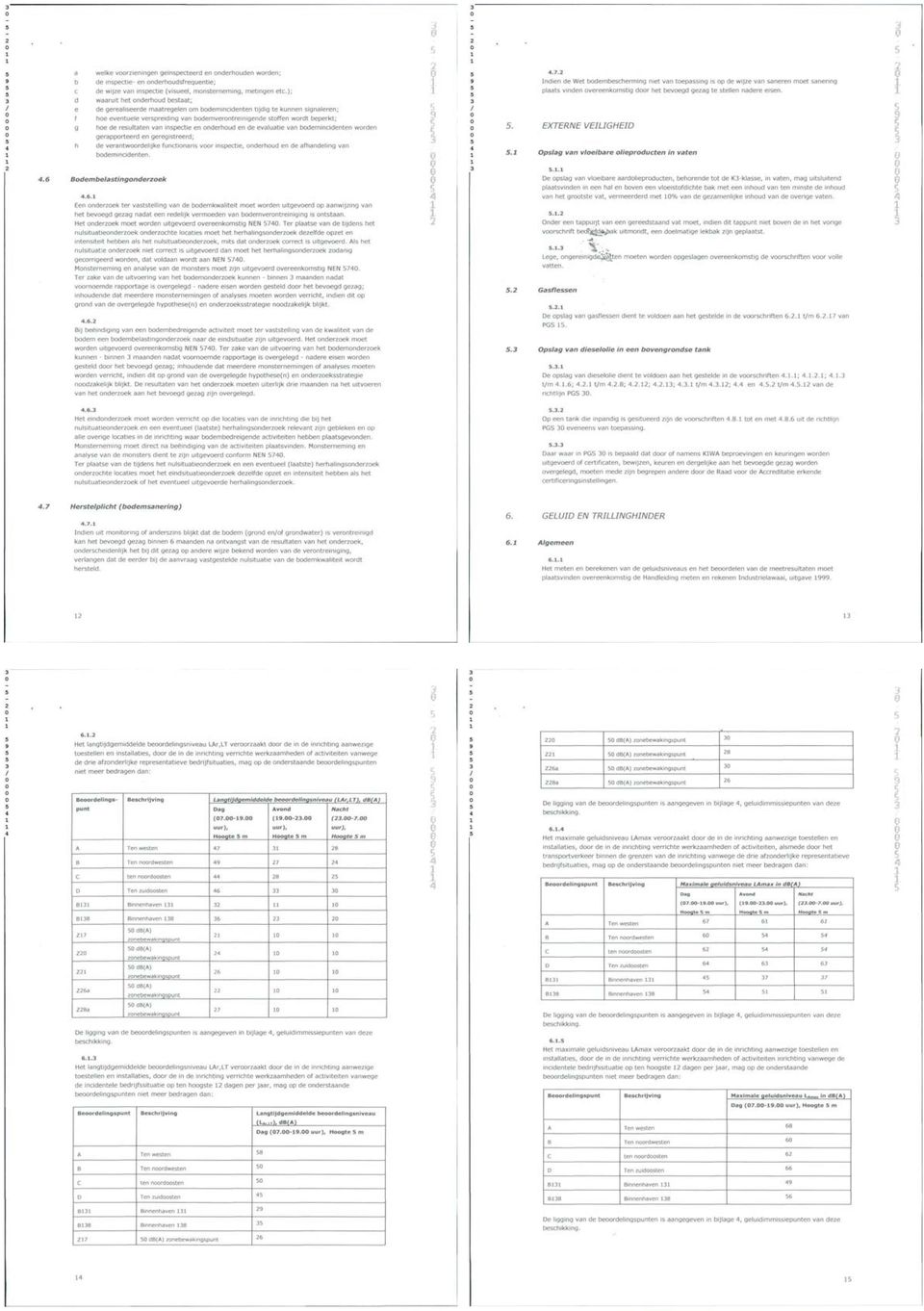 g he de reultaten van Inpectie en nderhud en de evaluatie van bdemincidenten wrden f gerapprteerd en geregitreerd; fli h de verantwrdelijke functinari vr inpectie, nderhud en de afhandeling van /