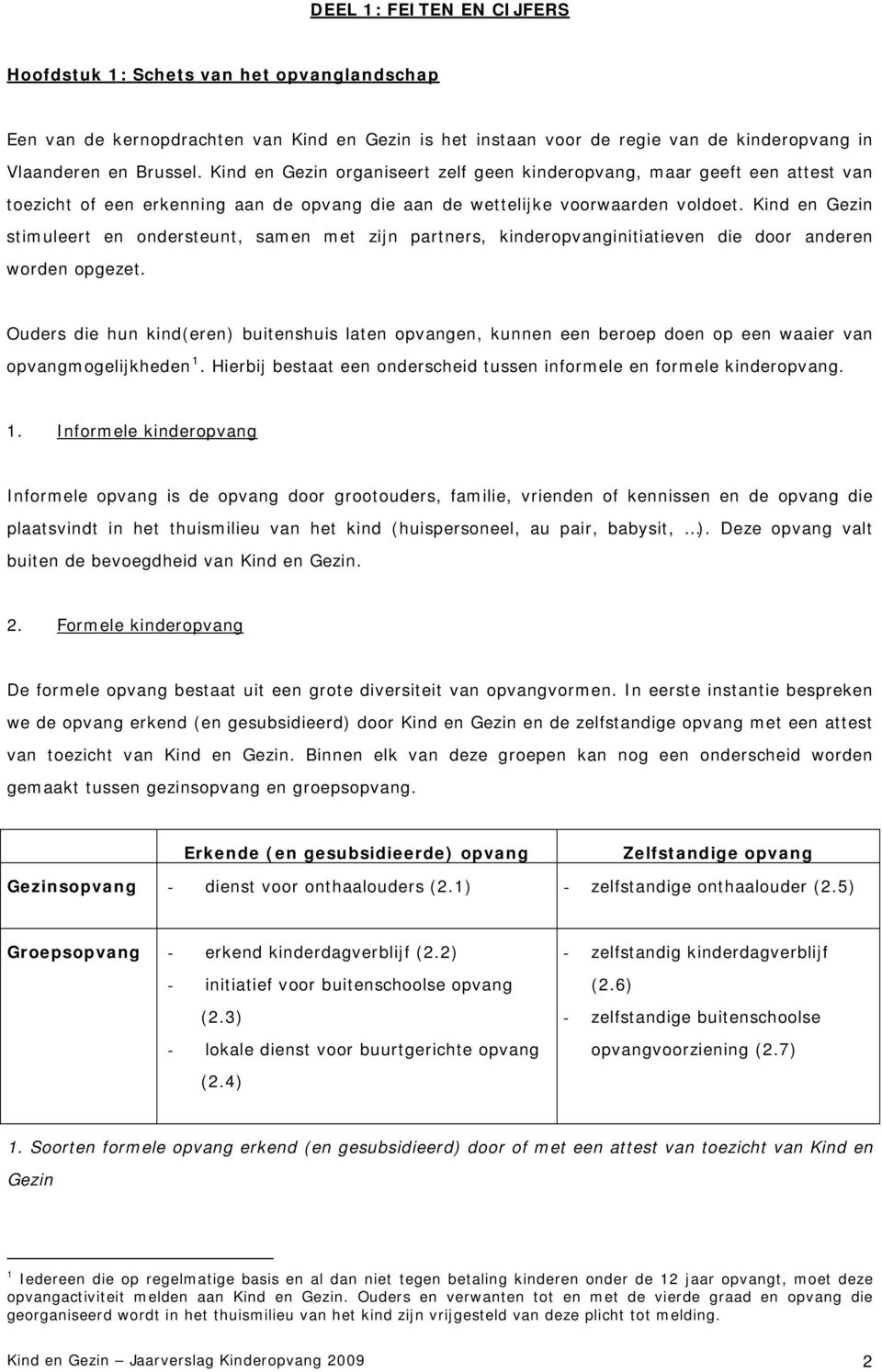 Kind en Gezin stimuleert en ondersteunt, samen met zijn partners, kinderopvanginitiatieven die door anderen worden opgezet.