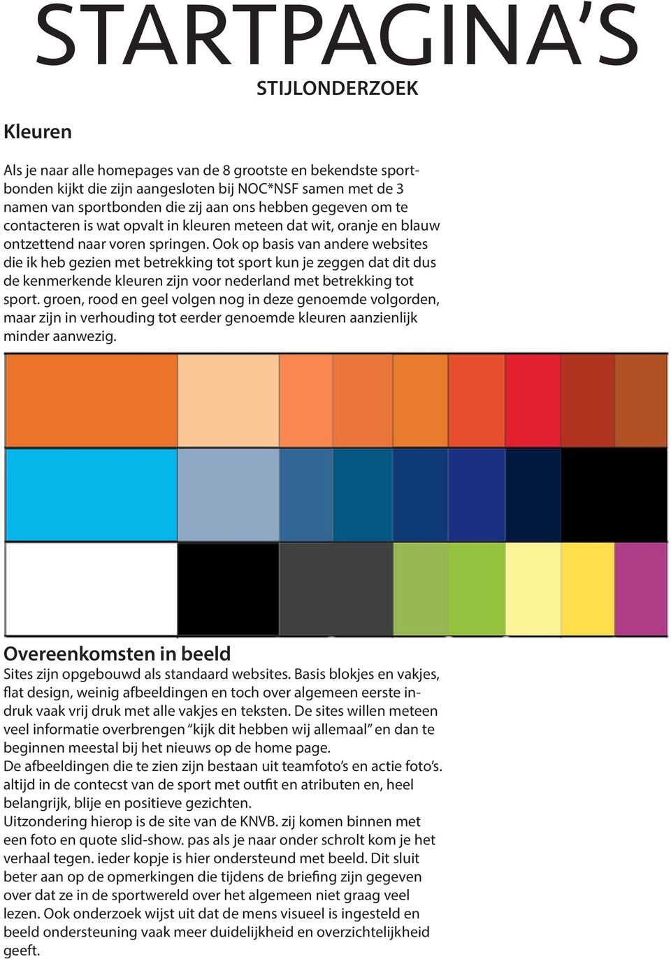 Ook op basis van andere websites die ik heb gezien met betrekking tot sport kun je zeggen dat dit dus de kenmerkende kleuren zijn voor nederland met betrekking tot sport.