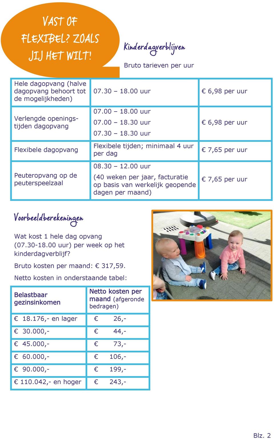 30 uur Flexibele tijden; minimaal 4 uur per dag 08.30 12.