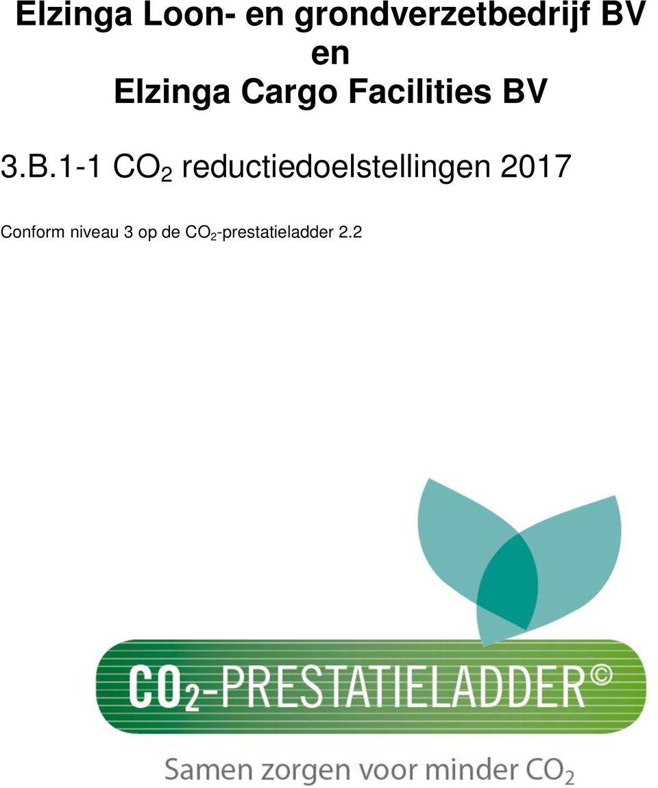 3.B.1-1 CO 2 reductiedoelstellingen