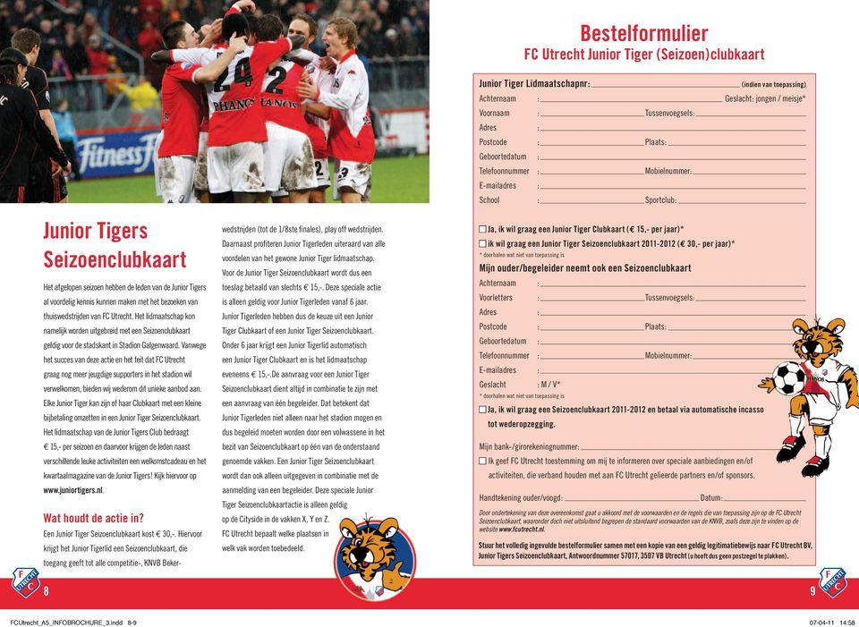 Vanwege het succes van deze actie en het feit dat FC Utrecht graag nog meer jeugdige supporters in het stadion wil verwelkomen, bieden wij wederom dit unieke aanbod aan.