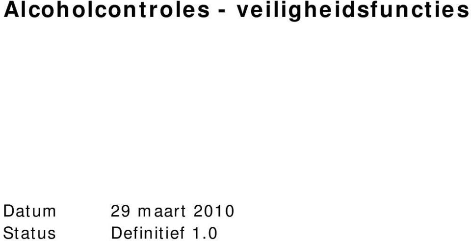 Datum 29 maart 2010