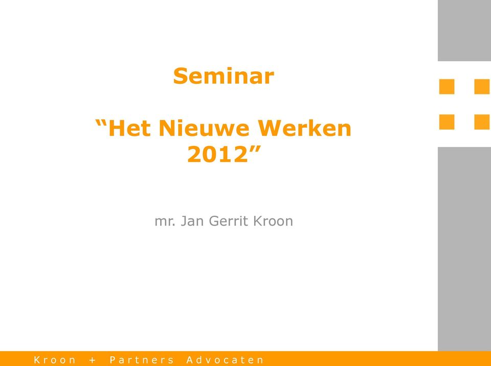 Werken 2012