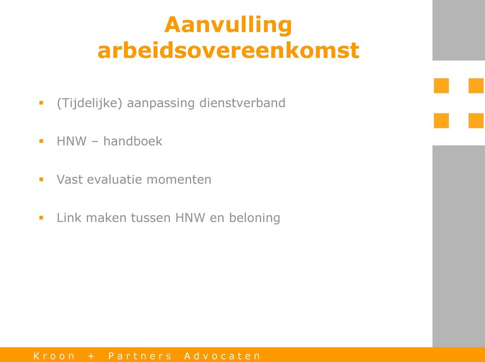 dienstverband HNW handboek Vast