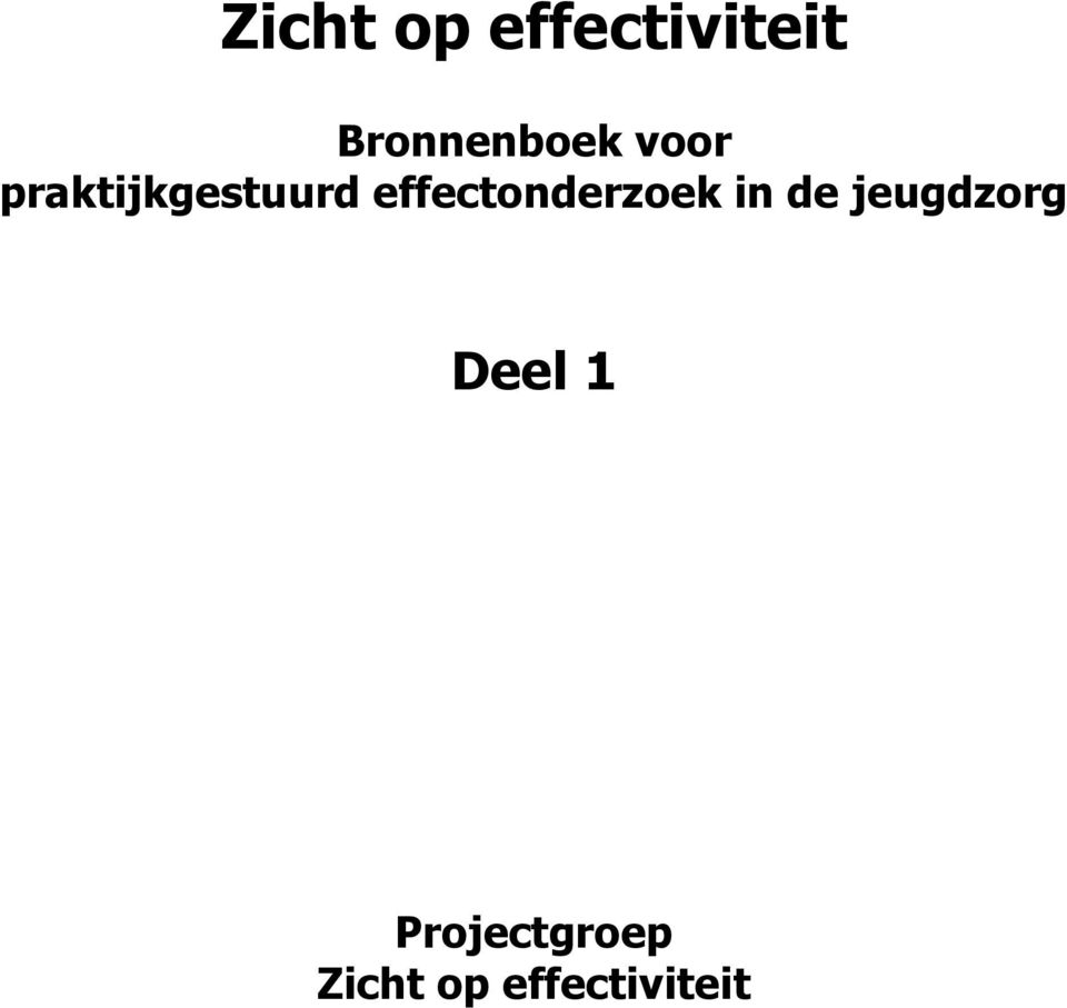 praktijkgestuurd effectonderzoek