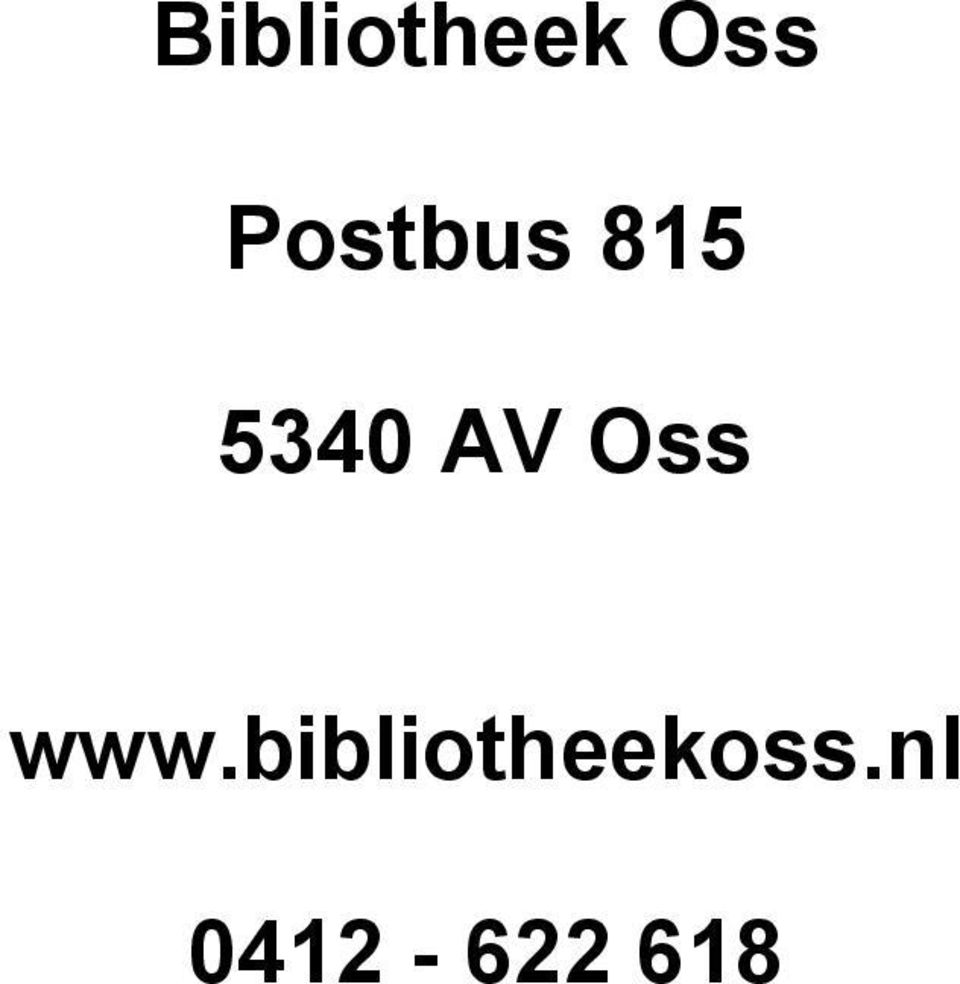 AV Oss www.