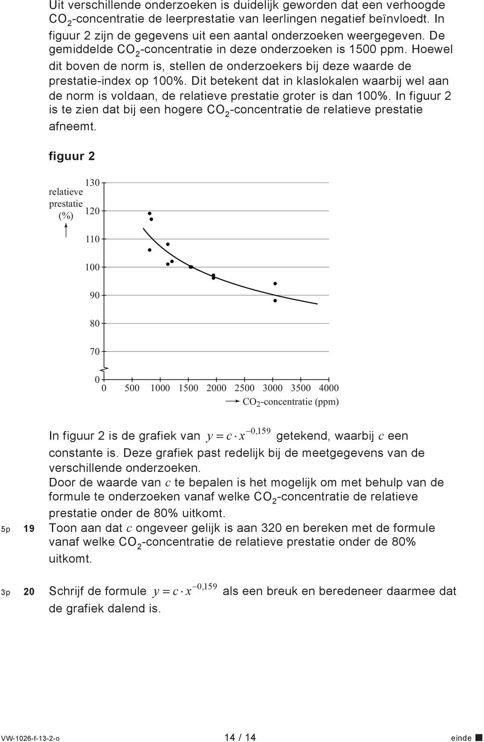 Hoewel dit boven de norm is, stellen de onderzoekers bij deze waarde de prestatie-index op 100%.