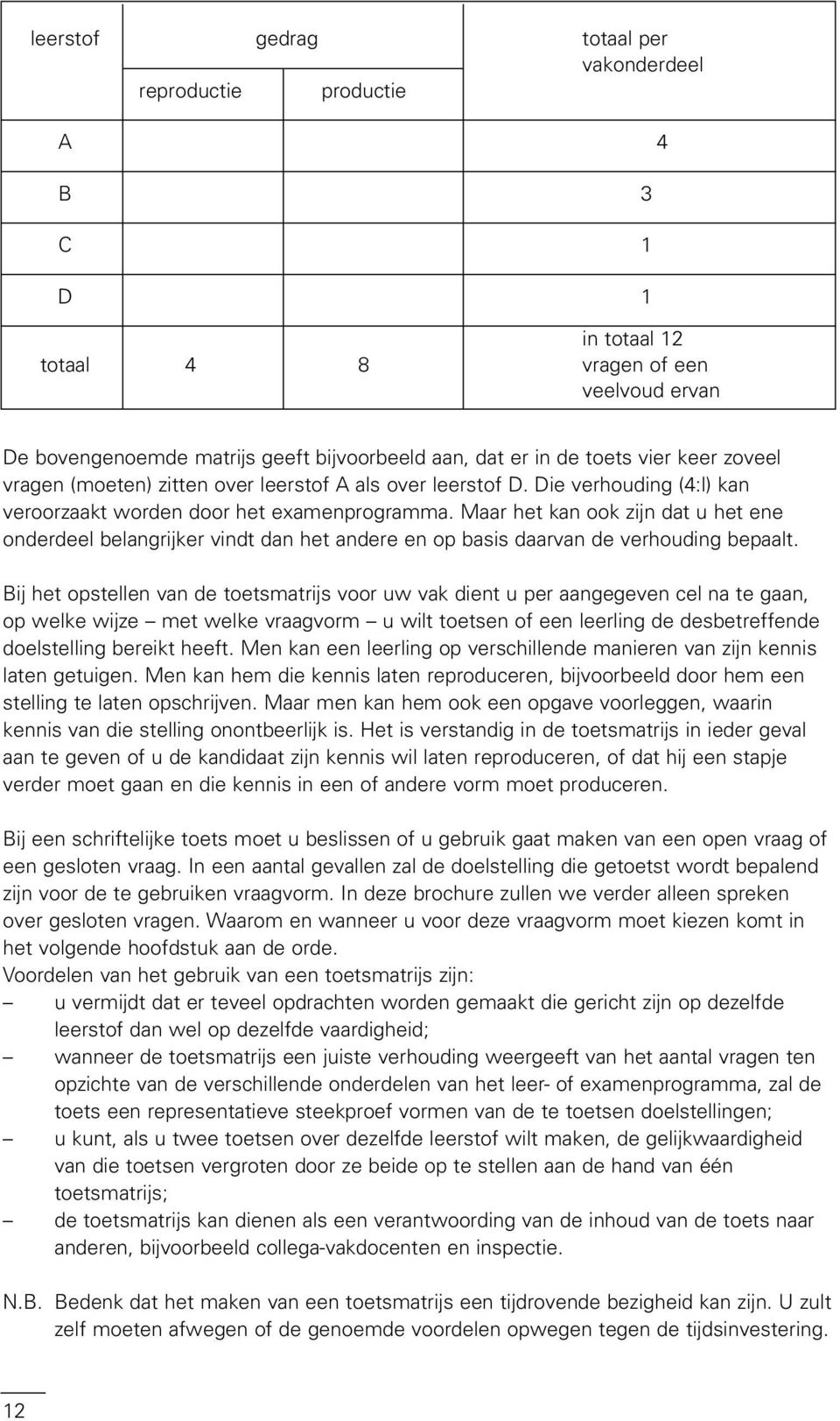 Maar het kan ook zijn dat u het ene onderdeel belangrijker vindt dan het andere en op basis daarvan de verhouding bepaalt.