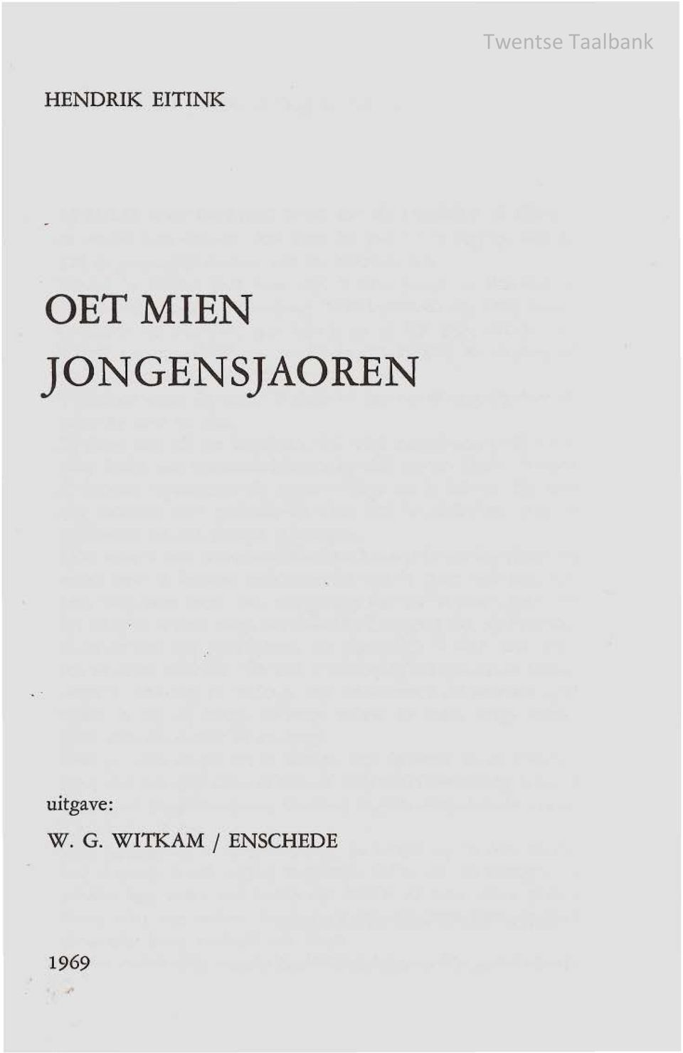 uitgave: W. G.