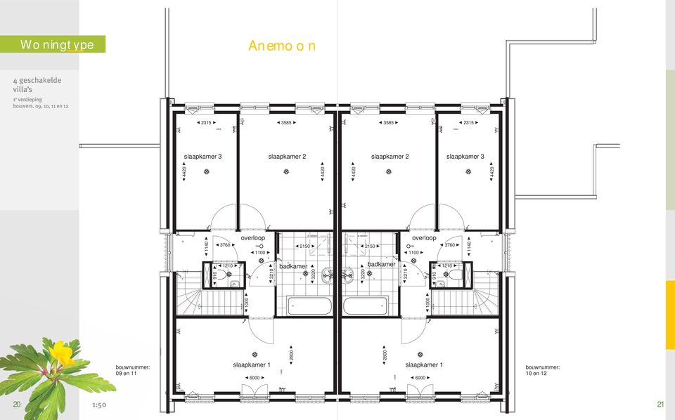 1140 910 3760 1210 overloop 1100 b b 3210 k 2150 badkamer a k el.radiator 3220 m m A A m m el.