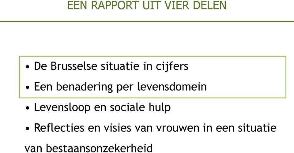 levensdomein Levensloop en sociale hulp