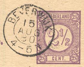BERGUM Provincie Friesland KRPK 0023 1892-11-16 Het postkantoor BERGUM werd op 16 november 1892 opgericht. Op die datum ontving het postkantoor twee kleinrond dagtekeningstempels met 18-uur karakters.