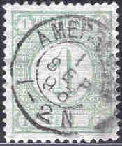 Met 18-uur karakters werd een nieuw stempel verstrekt op 11 januari 1879. Het stempel werd gevolgd door nog een stempel, met karakters, op 9 januari 1882.