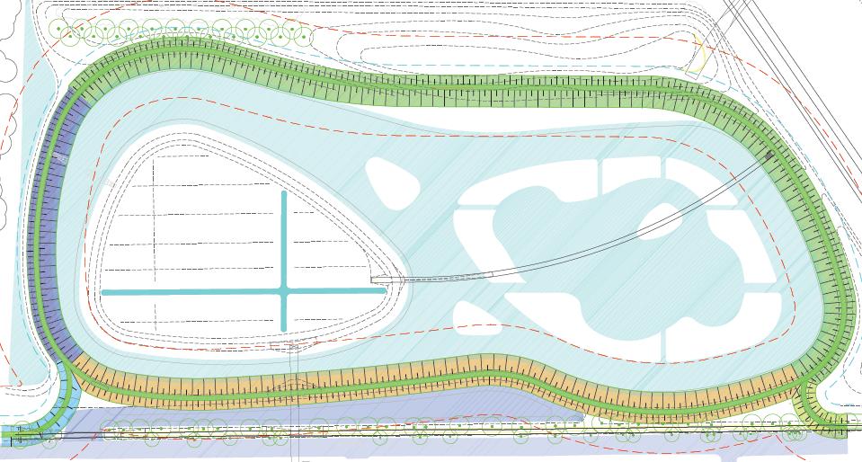 Het gebied grenst aan de boezemwatergang Kansjesmolensloot, het Molenslootpad, de Jan Thijssenweg, de Laan van Hoornwijck/ Laan van s-gravenmade en het familiepark Drievliet.