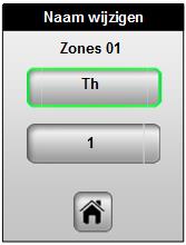 3.3 Zone submenu Dit submenu biedt u de mogelijk om elke zone weer te geven.