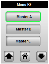 n) Lorsque la configuration entre le MASTER-RF et la centrale RF est terminée (quelques secondes), l écran suivant apparaît et le MASTER-RF sort du mode rf init.