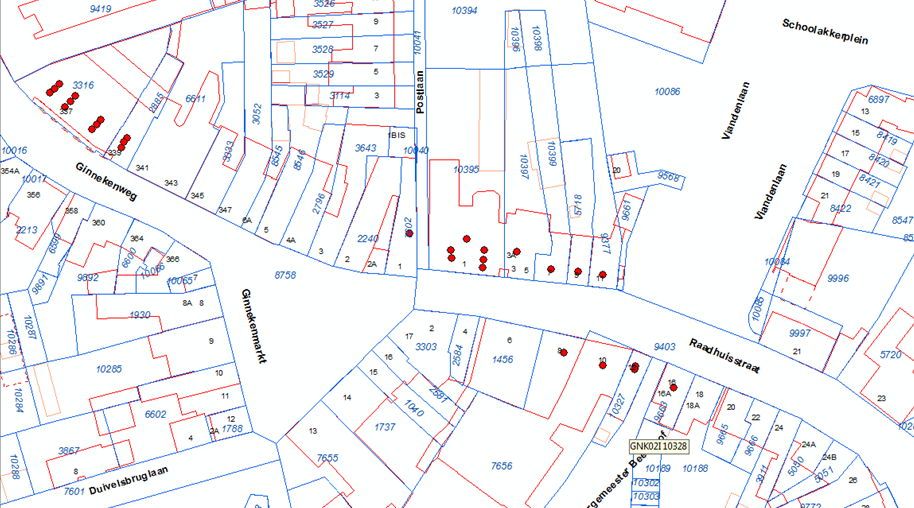 Weg Ginnekenweg / Raadhuisstraat Ginnekenmarkt