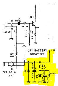 Antwoorden op vraag 4 : De Seymour Duncan vise-grip compressor, die werkt op 9V en op 18V? https://www.google.be/search?