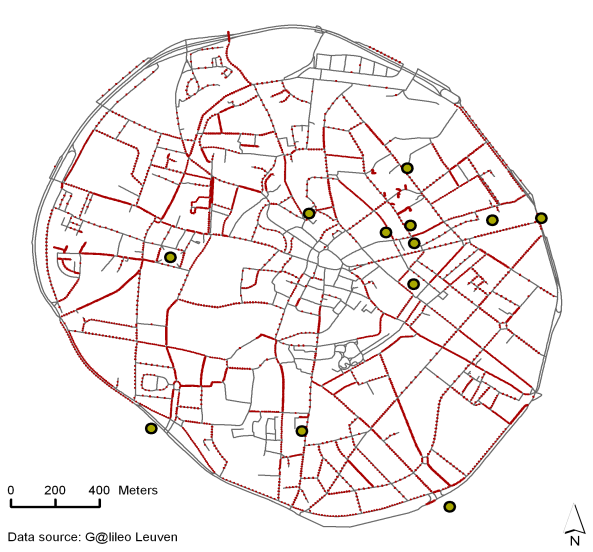 In kaart brengen van winkels, parkeergarages, SUSTAPARK Carrefour IDM (attracties) (parkeerplaatsen)