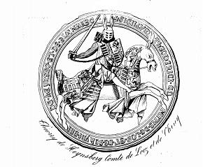 Diederik van Heinsberg vijftiende graaf van Loon (1336-1361) Deze Diederik, de neef van Lodewijk IV eiste de titel van graaf van Loon op.