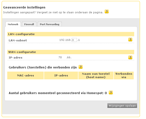 WAN IP-adres Ga naar http://mijn.telenet.