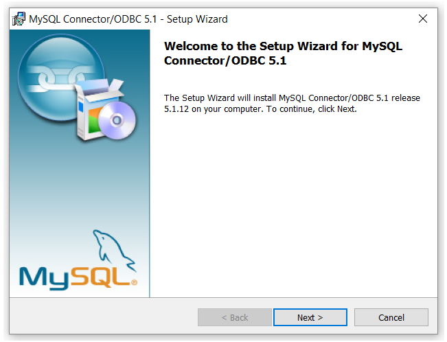 Stap 3.2: MySQL Connector/ODBC setup wizard Aansluitend op de installatie van NovaStudio opent de MySQL Connector/ODBC Setup wizard, zie onderstaande afbeelding.